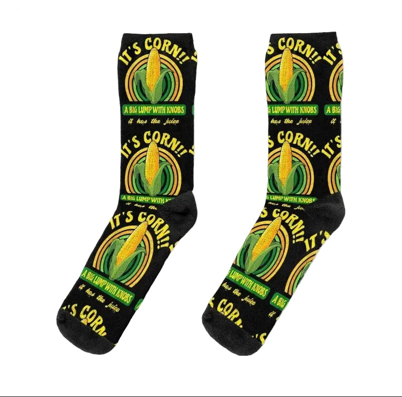 its corn socks It’S Corn On The Cob Socks Womens Athletic Socks 360° Digital Print Personalized Custom Unisex Adult Teen Youth Socks