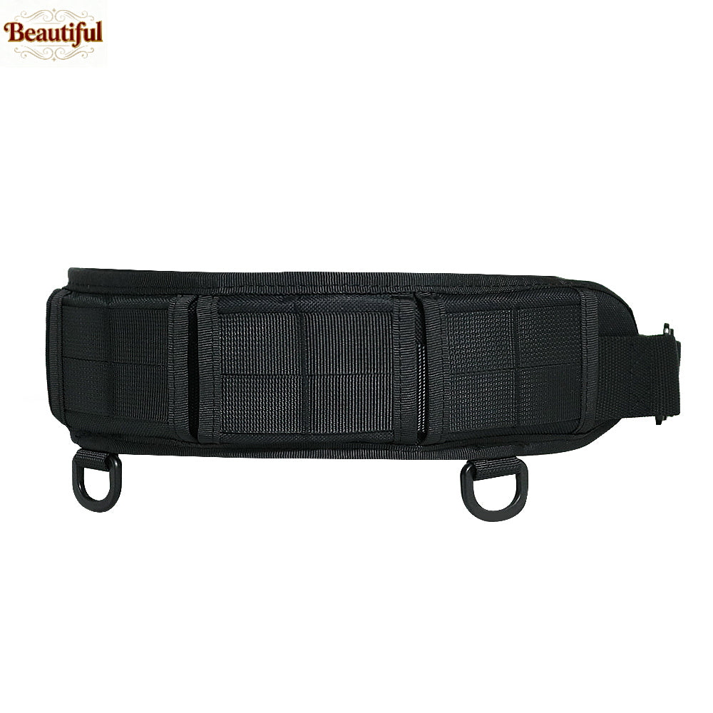 Tactical MOLLE Battle Belt for Men Adjustable Padded Waistband with Quick Release Buckle Duty Belt for Hunting, Paintball