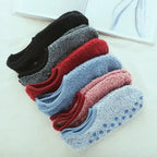 Thickened Plush Socks Women Winter Warm Coral Fleece Sox Sleeping Slippers Silicone Non-slipInvisible Short Boat Socks