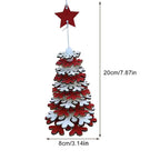 $10 christmas gifts Wooden Ornaments For Christmas Tree Multi-layer Wooden Christmas Tree Hangable Ornaments 3D Christmas Tree Decor Christmas