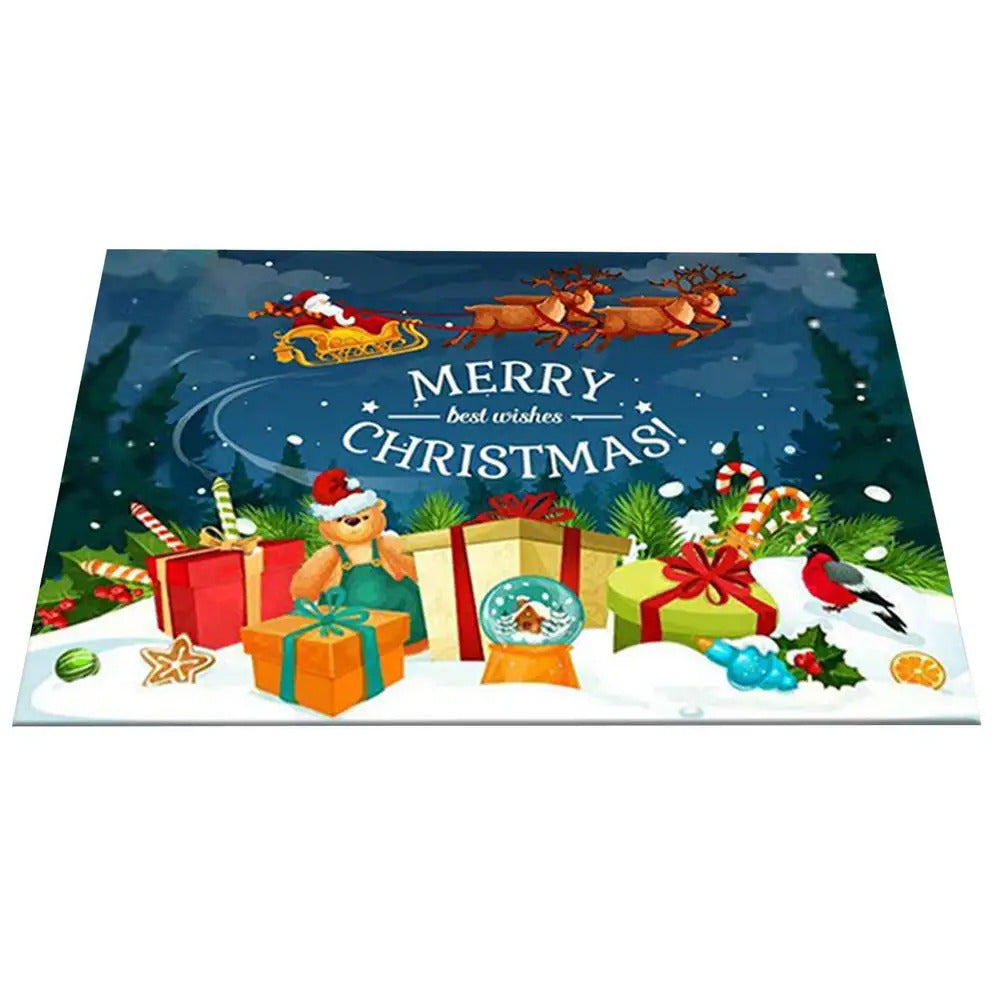 $10 christmas gifts 2025 Christmas Decorations for Home Door Mat Floor Carpet Santa Snowman Rugs Navidad Ornaments New Year 2025 Gifts Natal Xmas$10 gift ideas