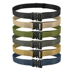 Tactical Belts for Men Work Hiking Riggers Web Gun Belt with Heavy Duty Quick Release Metal Buckle