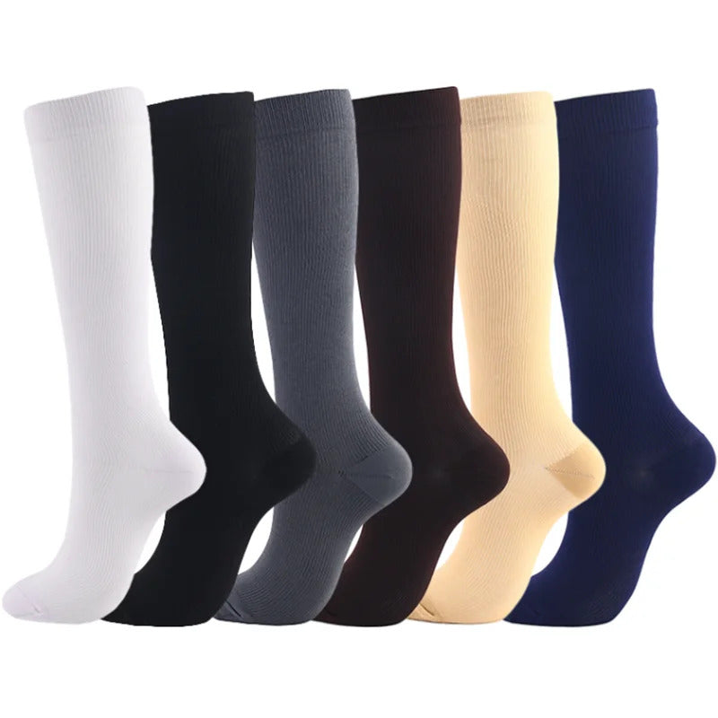 Compression Stockings Outdoor  Men's Women's Socks  Basketball Bicycle Sock Printed Sports Natural Walking