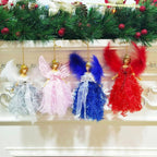 $10 christmas gifts 2025 Christmas Tree Pendant Hanging Ornaments 2025 New Year Gifts Christmas Plush Angel Dolls Decoration For Home Decorations
