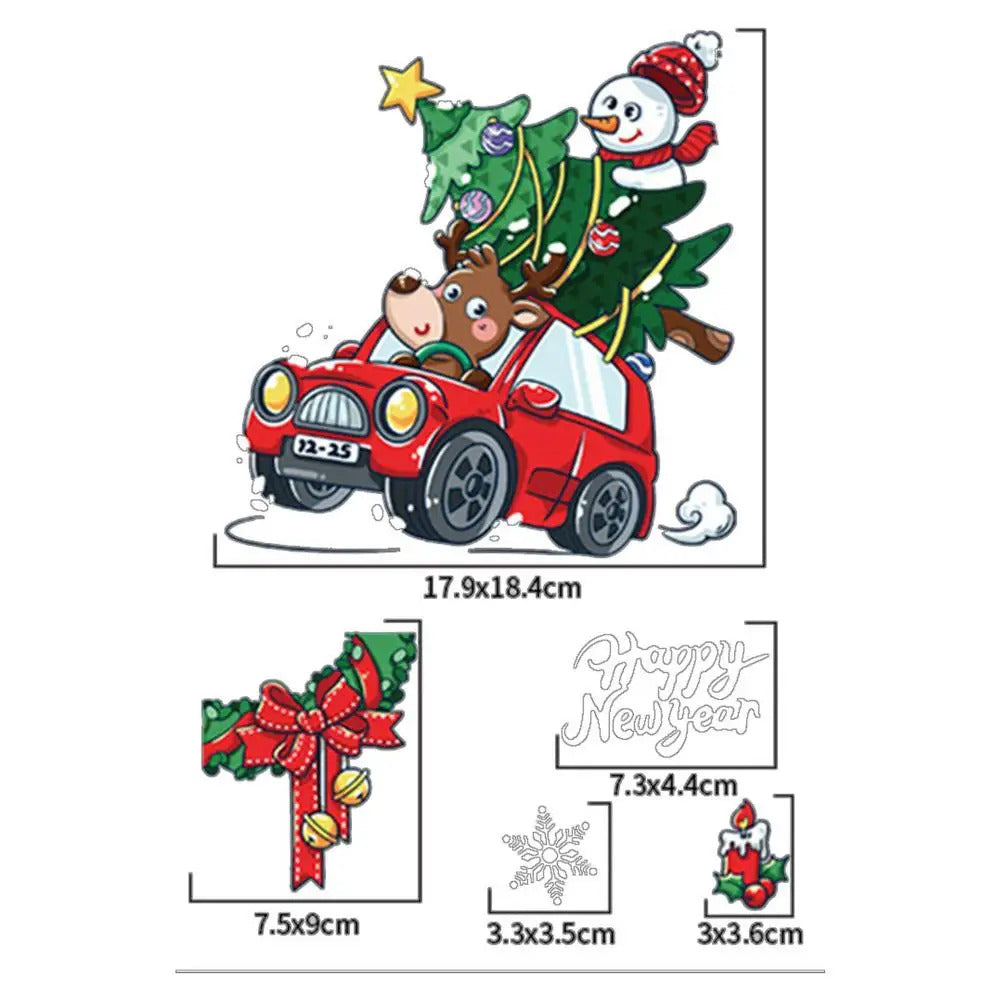 $10 christmas gifts Window Decals For Christmas Winter Snowflake Static Clings Christmas Ambience Window Decor Accessories For Tiles Household