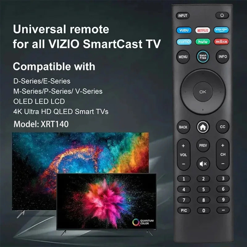 Universal Replace Remote  XRT140 for VIZIO All LCD LED HDTV HD UHD HDR 4K Smart TVs, OLED P M V Series Television, OLED55-H1