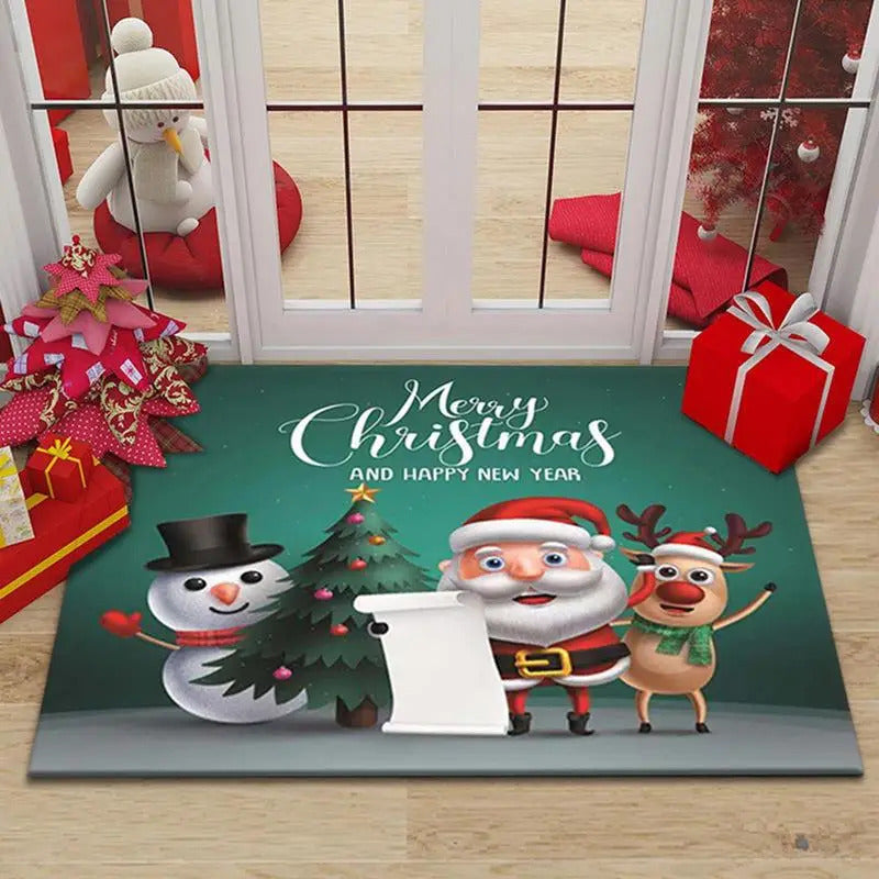 $10 christmas gifts 2025 Christmas Decorations for Home Door Mat Floor Carpet Santa Snowman Rugs Navidad Ornaments New Year 2025 Gifts Natal Xmas$10 gift ideas