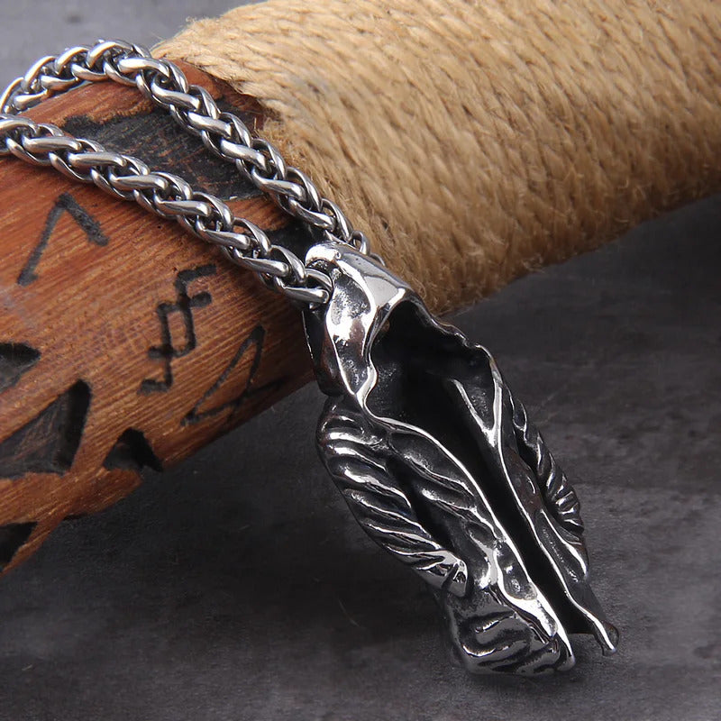 $20 christmas gifts Cool Punk Vintage Assassin Cloak Man In Black Pendant Necklaces For Men Boys Stainless Steel Personality Hip Hop Jewelry Gifts