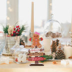 $10 christmas gifts New Gingerbread Christmas Decorations Sign Wood Christmas Table Decor Christmas Sign Decor Table Centerpieces Rustic Sign Craft