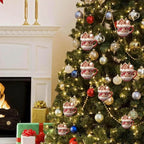 $10 christmas gifts Christmas Snow House Pendant Decoration Tree Pendant Snow House Acrylic Ornament 2D Art Keychain Pendant Seasonal Decor Backpack