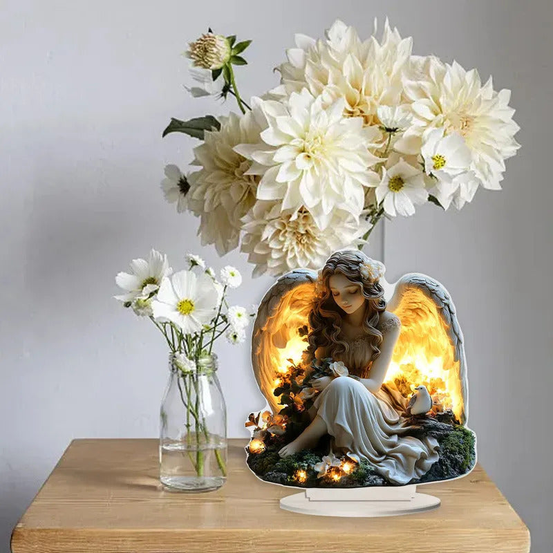$10 christmas gifts Angel Table Top Decoration With Suitable For Home Display Acrylic Table Top Decoration Elegant Ornament DecoracióN De HabitacióN