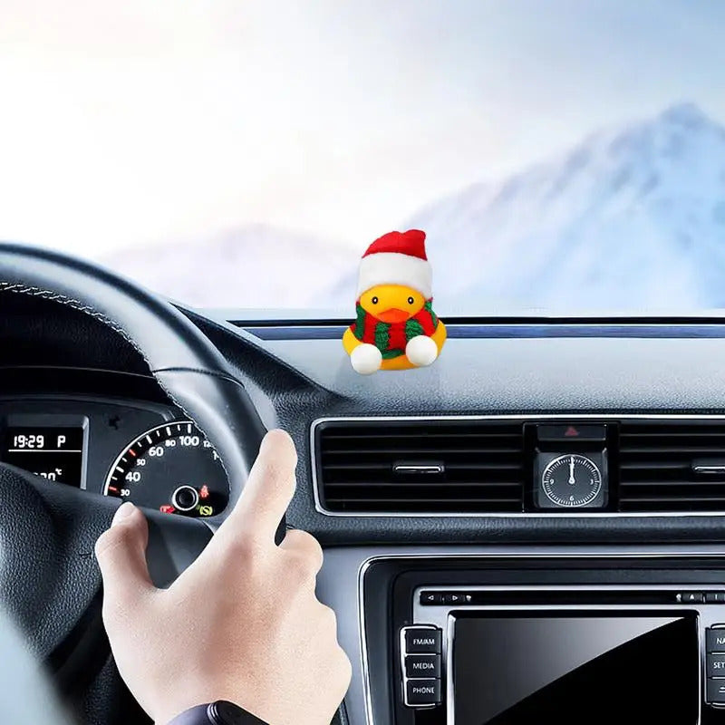 $10 christmas gifts Christmas Ducks Yellow Duck With Christmas Hat And Scarf Squeeze Squeaky Duck Miniature Bath Toys $10 gift ideas