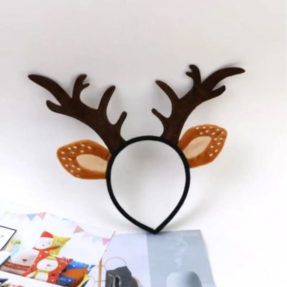 $10 christmas gifts Deer Antlers Headband Cute Reindeer Horns Ears Costume Accessories for Halloween Christmas Cosplay Costume Party Favors Supplies