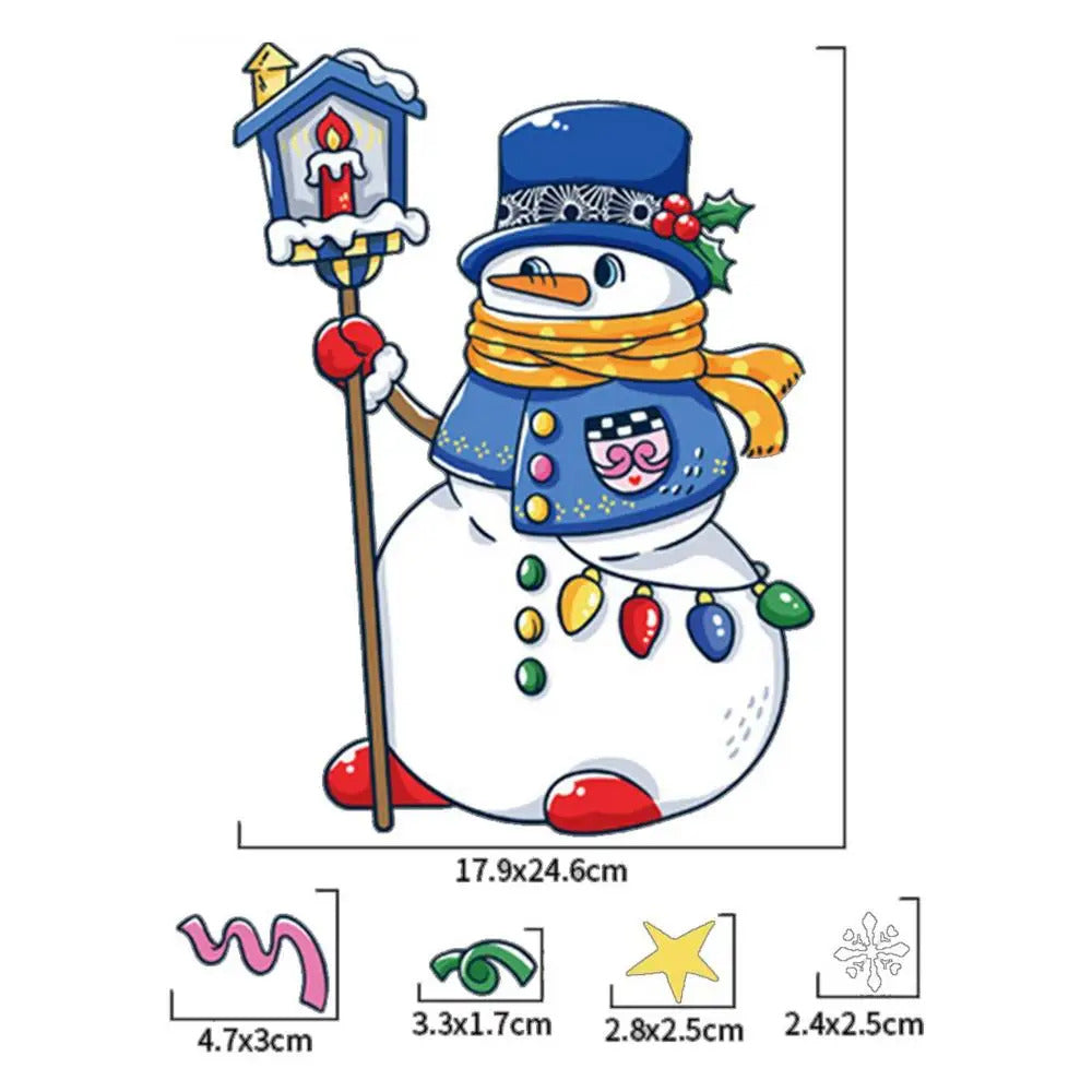 $10 christmas gifts Window Decals For Christmas Winter Snowflake Static Clings Christmas Ambience Window Decor Accessories For Tiles Household