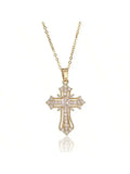 $10 christmas gifts Vintage cross necklace Personalized pendant necklace niche design clavicle chain