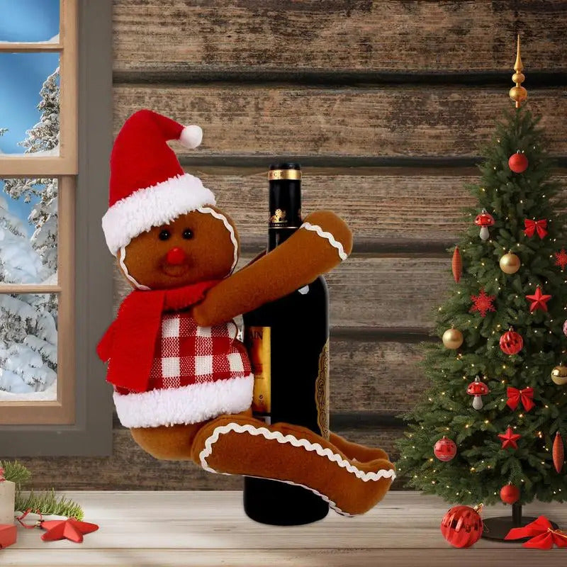 $10 christmas gifts Gingerbread Man Tree Topper Cute Christmas Tree Decor Small Doll Pendant Decorative Gingerbread Figurines Ornaments for Winter