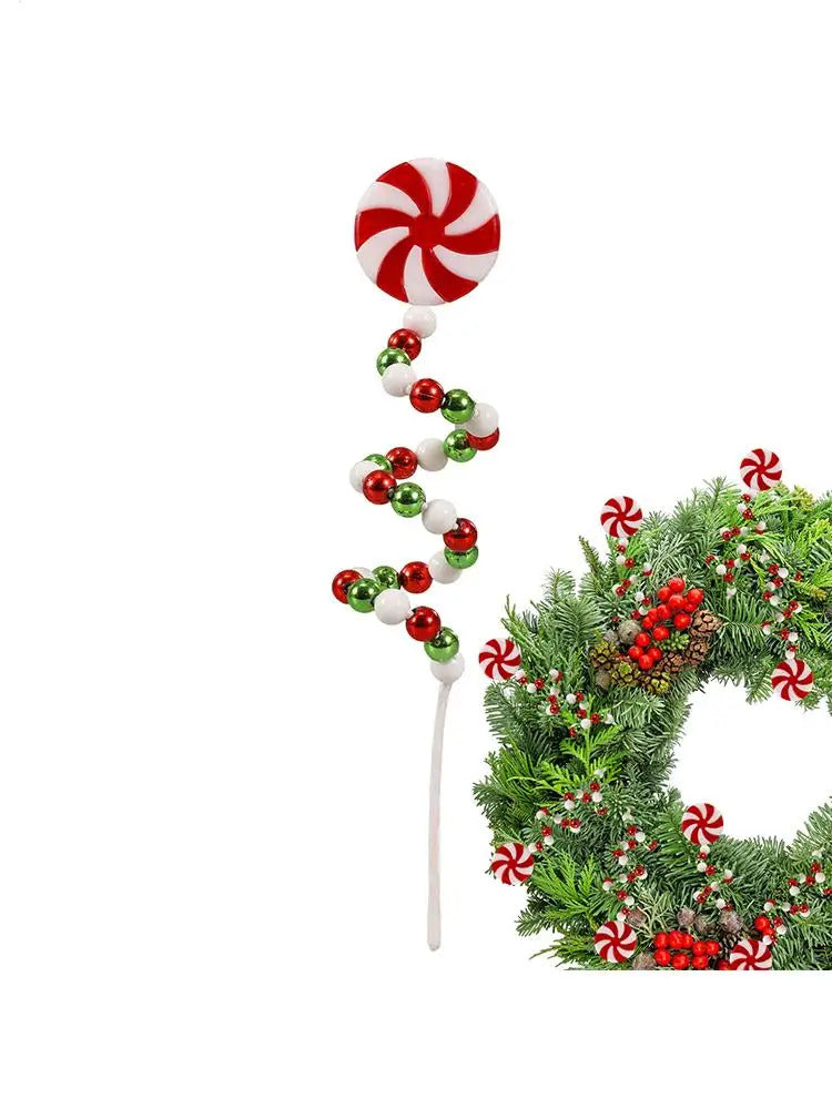 $10 christmas gifts Christmas Candy Cane Decorations Christmas Tree Decoration Red White Lollipop Decoration Curved Candy Christmas Tree Stems Decor