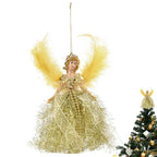 $10 christmas gifts 2025 Christmas Tree Pendant Hanging Ornaments 2025 New Year Gifts Christmas Plush Angel Dolls Decoration For Home Decorations