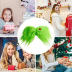 $10 christmas gifts Green Bows Green Furry Hairpin Christmas Tree Decorations Holiday Hair Accessories For Hair Styling $10 gift ideas