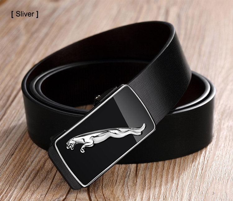 Fashion Casual Belts Leather Men Trendy Pants Genuine Mens Leather Belts Alloy Automatic Buckle Belt