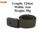 Woven Nylon Canvas Inner Belt for Men Women