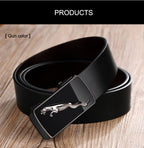 Fashion Casual Belts Leather Men Trendy Pants Genuine Mens Leather Belts Alloy Automatic Buckle Belt