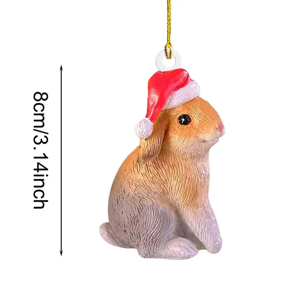 $10 christmas gifts Christmas Squirrel Rabbit Elk Bird Animal Ornaments Xmas Tree Hanging Pendant Christmas Scene Home Decoration Props $10 gift ideas