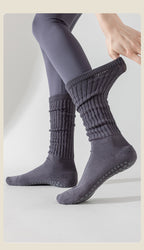 long pilates grip socks