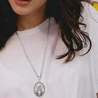 $10 christmas gifts Witch Hecate necklace stainless steel March witch goddess pendant box chain daily match