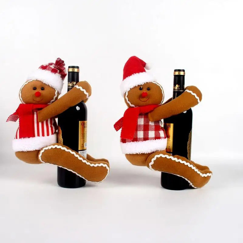 $10 christmas gifts Gingerbread Man Tree Topper Cute Christmas Tree Decor Small Doll Pendant Decorative Gingerbread Figurines Ornaments for Winter