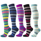 Compression Stockings Outdoor  Men's Women's Socks  Basketball Bicycle Sock Printed Sports Natural Walking