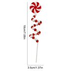 $10 christmas gifts Christmas Candy Cane Decorations Christmas Tree Decoration Red White Lollipop Decoration Curved Candy Christmas Tree Stems Decor