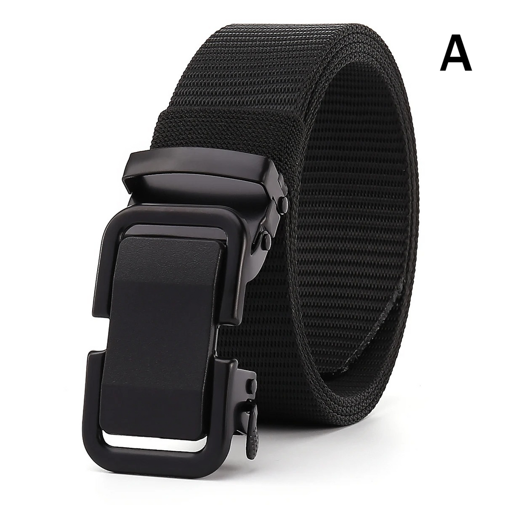 High-End Elastic Waistband Canvas Nylon Tactical Woven Belt for Men