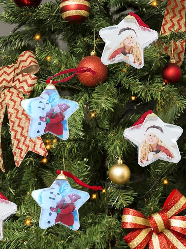 $10 christmas gifts Christmas Transparent Photo Ball Personalize DIY Photo Ball Ornaments DIY Christmas Tree Hanging Craft Ball Ornament Decor