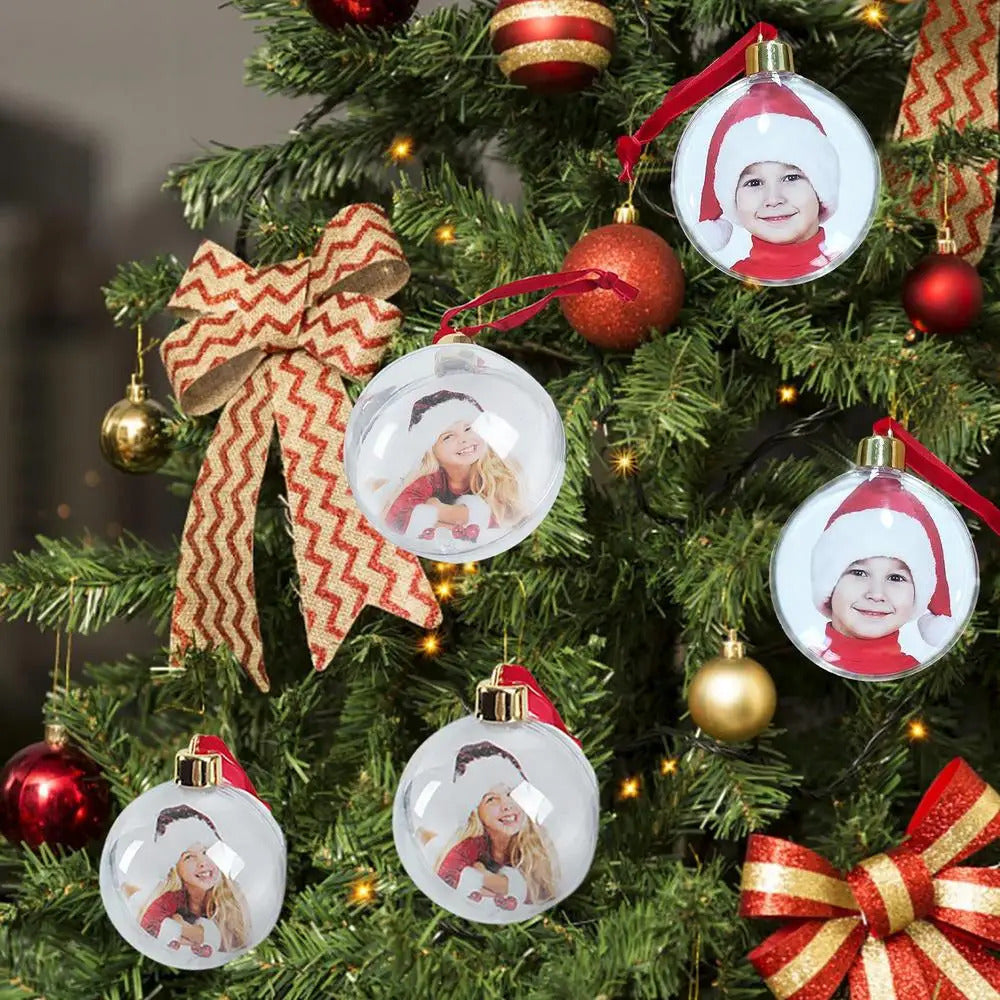 $10 christmas gifts Christmas Transparent Photo Ball Personalize DIY Photo Ball Ornaments DIY Christmas Tree Hanging Craft Ball Ornament Decor