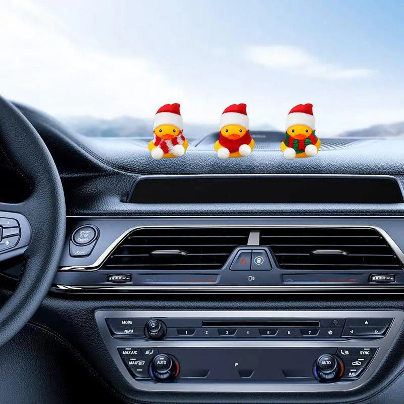 $10 christmas gifts Christmas Ducks Yellow Duck With Christmas Hat And Scarf Squeeze Squeaky Duck Miniature Bath Toys $10 gift ideas