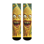 Crazy Corn Monster Novelty Men's Socks Street Hip Hop Funny Happy Socks Harajuku Retro Fashion Casual Sports Socks Party Gift