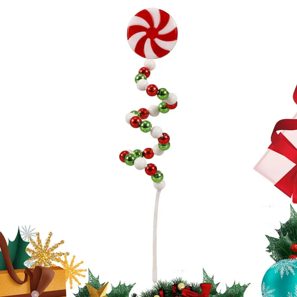 $10 christmas gifts Christmas Candy Cane Decorations Christmas Tree Decoration Red White Lollipop Decoration Curved Candy Christmas Tree Stems Decor