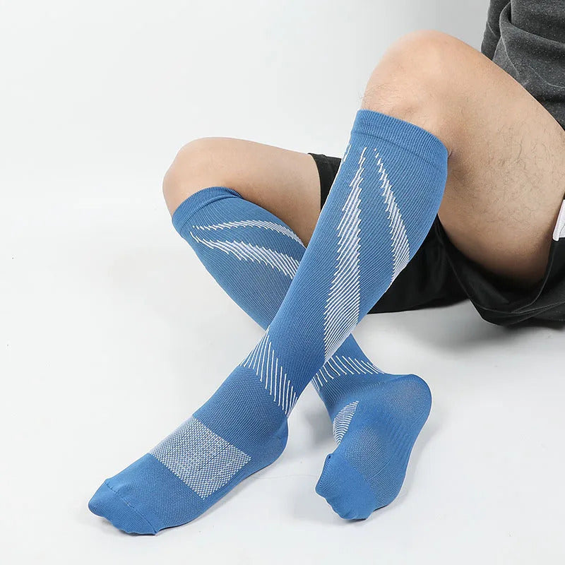 Compression Stockings Outdoor  Men's Women's Socks  Basketball Bicycle Sock Printed Sports Natural Walking