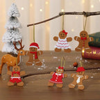 $10 christmas gifts 6pcs Gingerbread Man Ornaments Doll Christmas Decoration Pendants Xmas Tree Hanging Ornament Christmas for Home New Year Gift