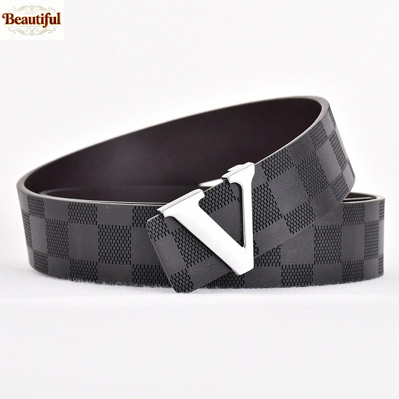 Pu Leather Belt for Men Women Alloy Casual Formal Including Vintage Western Fashion