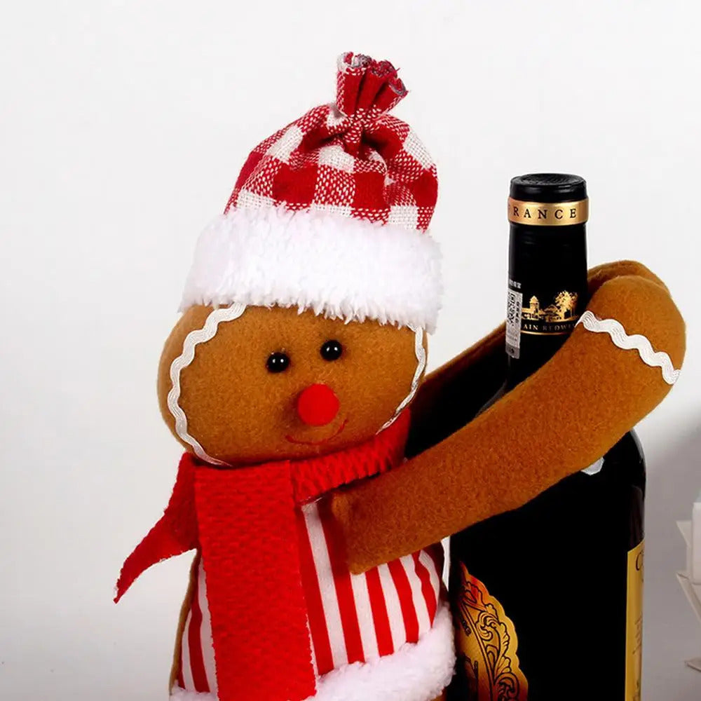 $10 christmas gifts Gingerbread Man Tree Topper Cute Christmas Tree Decor Small Doll Pendant Decorative Gingerbread Figurines Ornaments for Winter