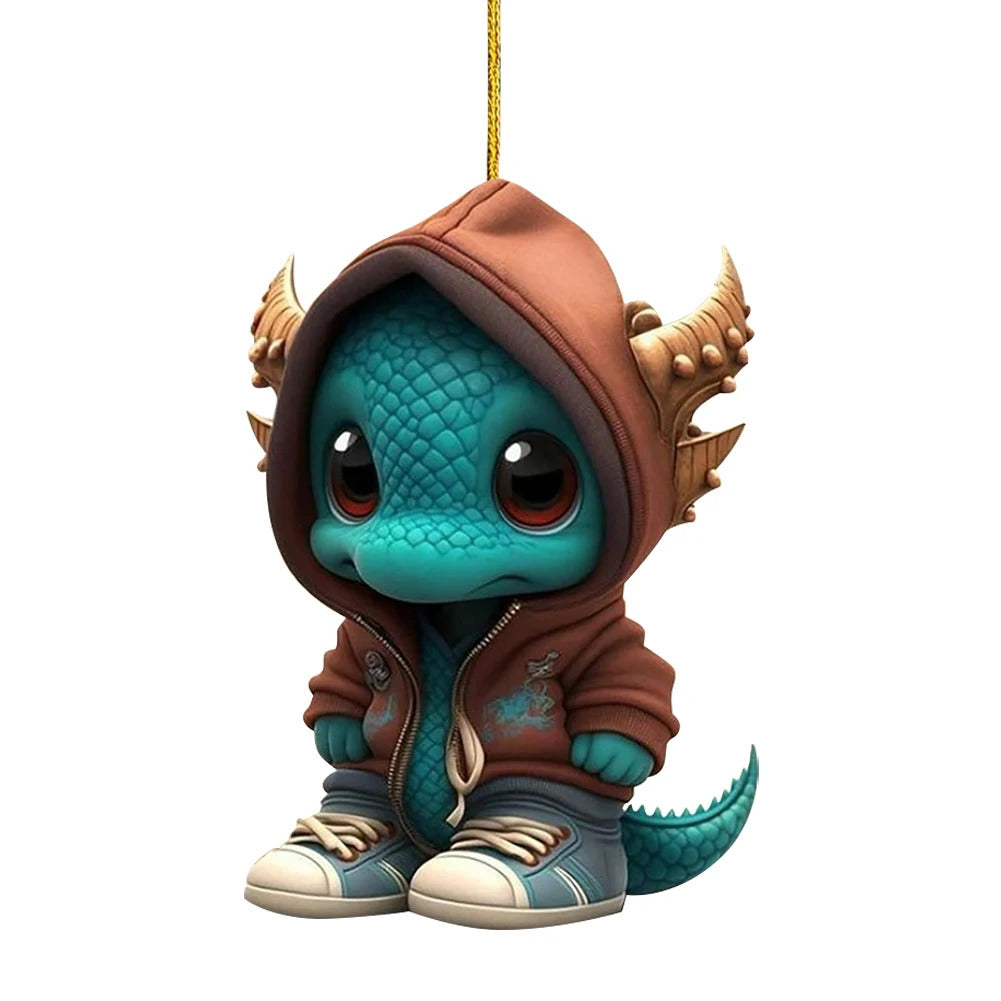 best friend christmas gifts Christmas Dragon Ornaments Novelty Hanging Ornament Acrylic Dragon Egg Decoration Realistic for Home and Car Decoration