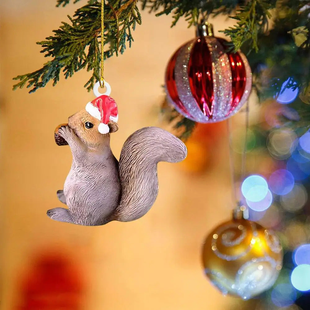 $10 christmas gifts Christmas Squirrel Rabbit Elk Bird Animal Ornaments Xmas Tree Hanging Pendant Christmas Scene Home Decoration Props $10 gift ideas