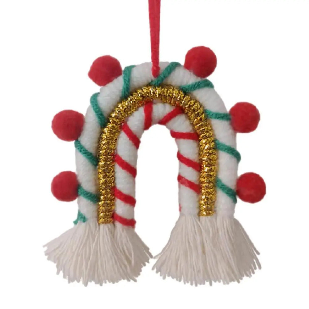 $10 christmas gifts Boho Christmas Ornaments Mini Rainbow Weaving For Wall Decor Modern Home Decoration Accessories Pendant For Bedroom Nursery Baby