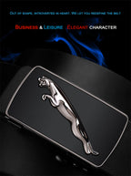 Fashion Casual Belts Leather Men Trendy Pants Genuine Mens Leather Belts Alloy Automatic Buckle Belt