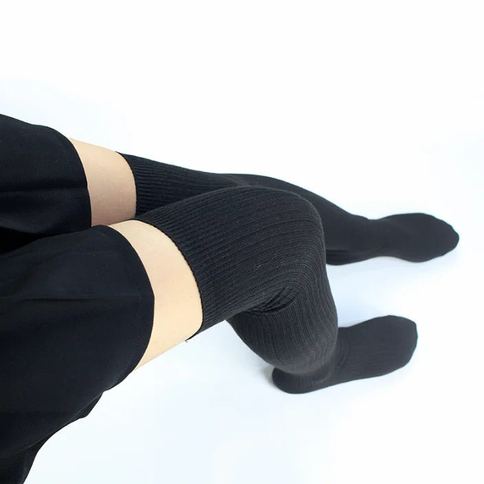 Women's Stockings Gaiters Striped Long Socks Thigh Winter High Stockings Warm over Knee Socks Soft Wool Christmas Stockings