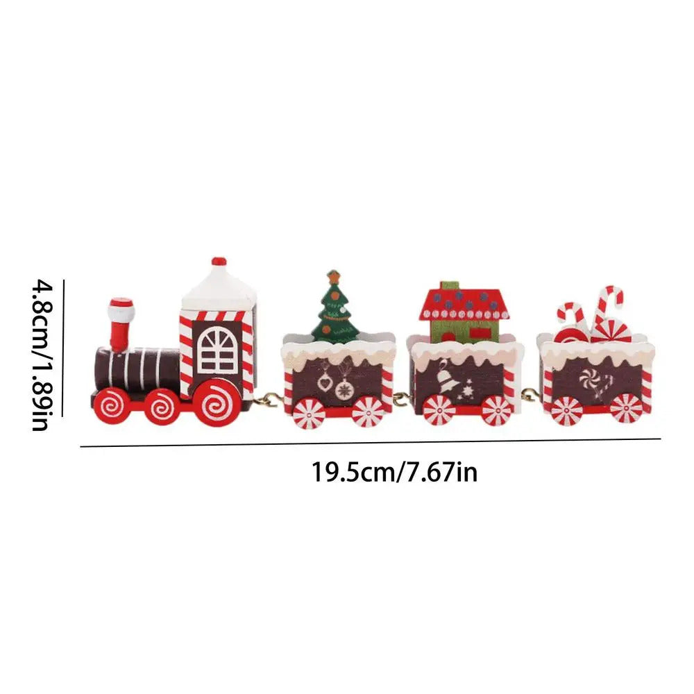 $10 christmas gifts Wooden Train Christmas Ornament Merry Christmas Decoration For Home 2025 Xmas Gifts Noel Natal Navidad New Year 2025