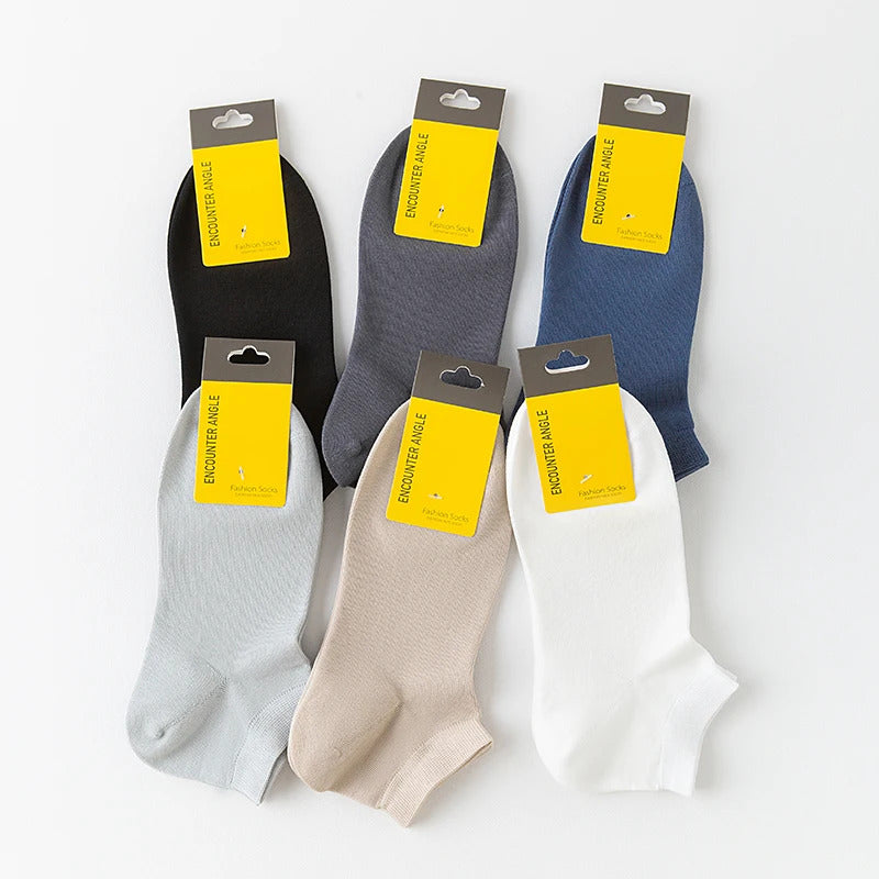 High Quality Men Combed Cotton Socks Short Breathable Odor proof and antibacterial Business Spring Summer for Male sock