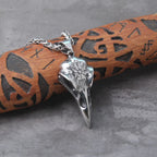$20 christmas gifts Men Retro Crow Viking Pirate Pendant Necklace Stainless Steel Raven Neck Chain For Male Men's Berserk Rune Cool Fashion Jewelry